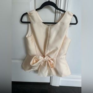 Luxury cream Gracia knotted going out top